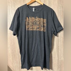 Men's Gray Graphic T-Shirt San Francisco Size XL